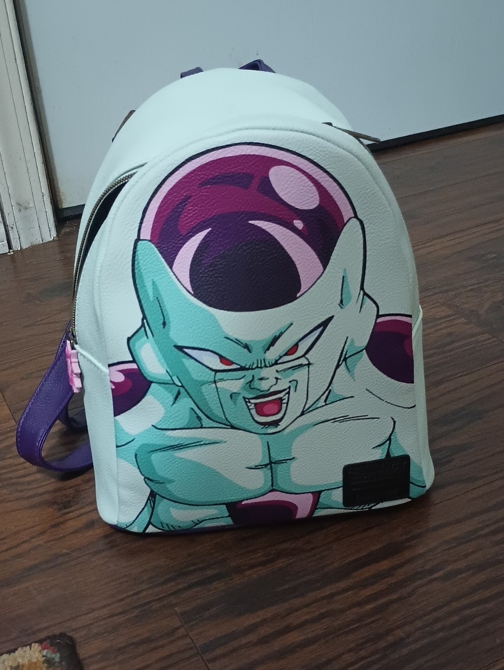 Frieza Graphic Mini Backpack - White & Purple